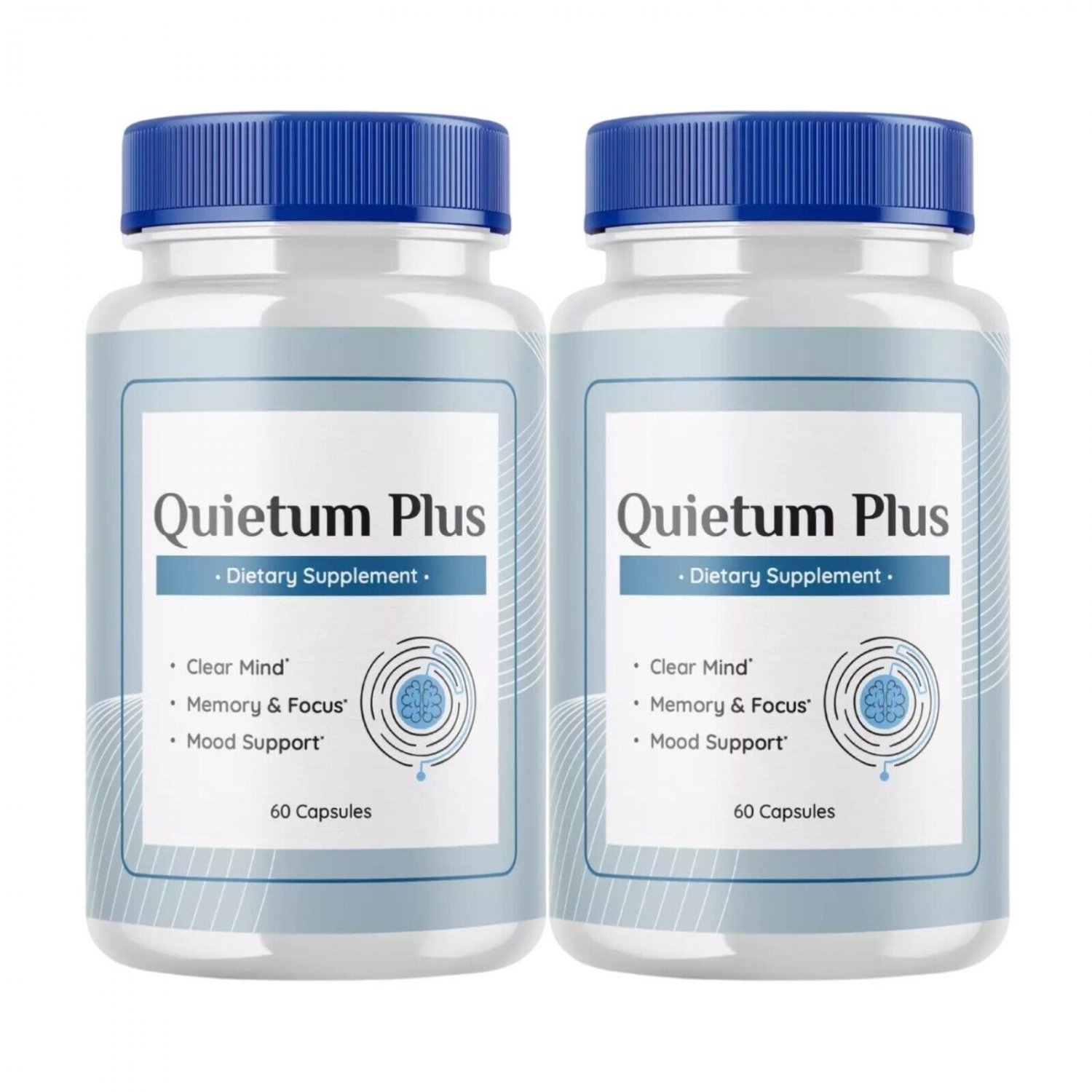 2 Pack Quietum Plus, Quietum Tinnitus Relief & Reduced Ear Ringing - 120 Caps