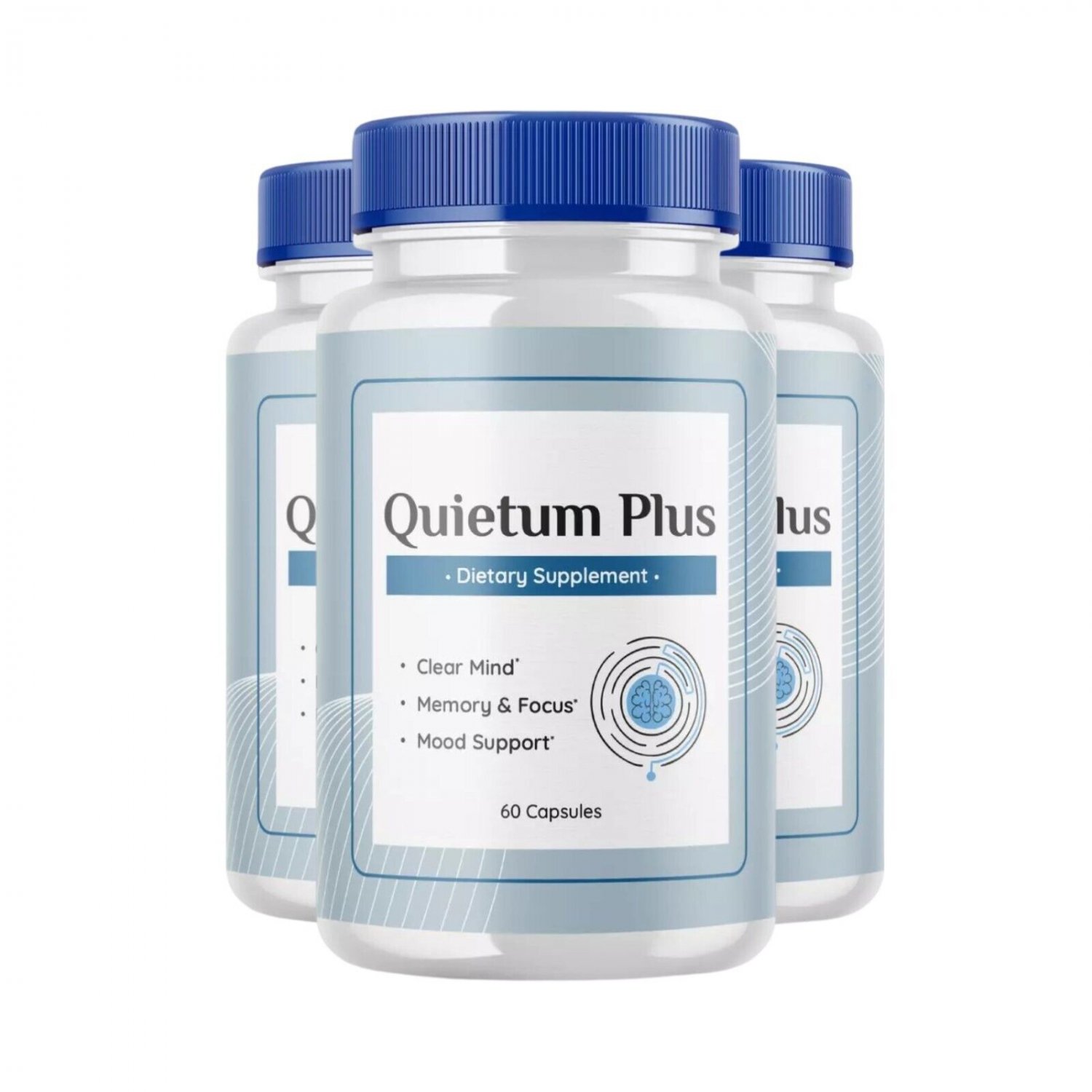 3 Pack Quietum Plus, Quietum Tinnitus Relief & Reduced Ear Ringing - 180 Caps