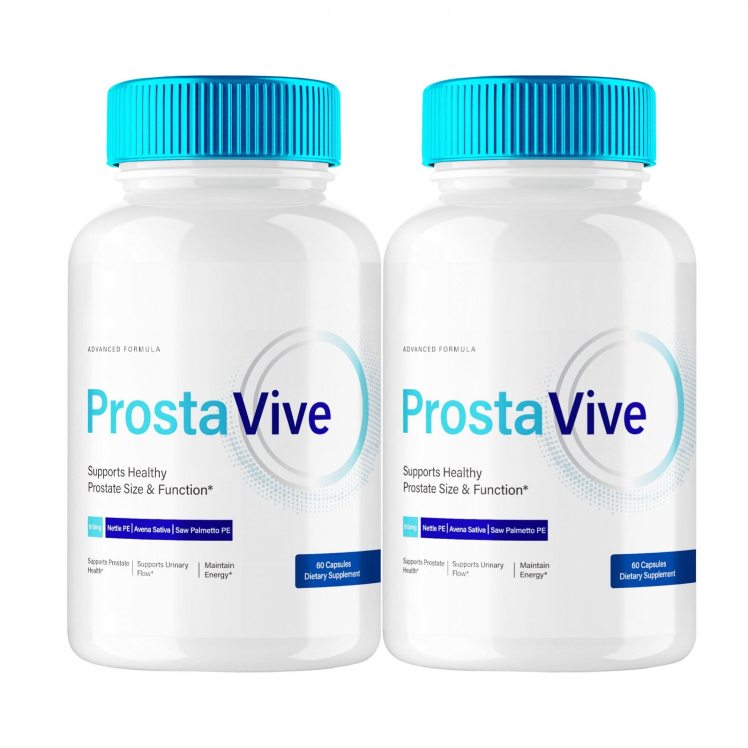 2 Pack ProstaVive Advanced Overall Health Supplement Capsules - 120 Capsules