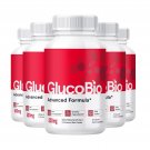 5 Pack Gluco Bio Capsules, GlucoBio Blood Health Supplement - 300 Capsules