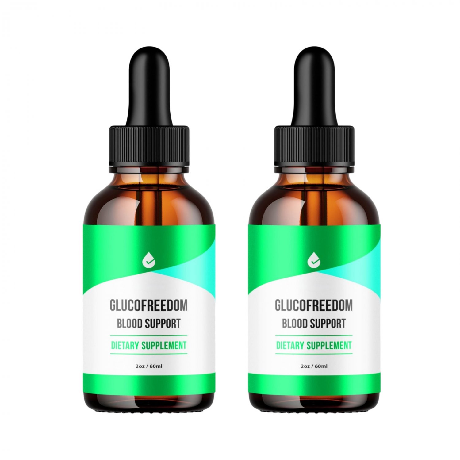 2 Pack GlucoFreedom Drops - Gluco Freedom Blood Drops for Healthy Blood