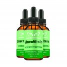 3 Pack GlucoVitalis Liquid Drops, Gluco Vitalis for Blood Sugar Support