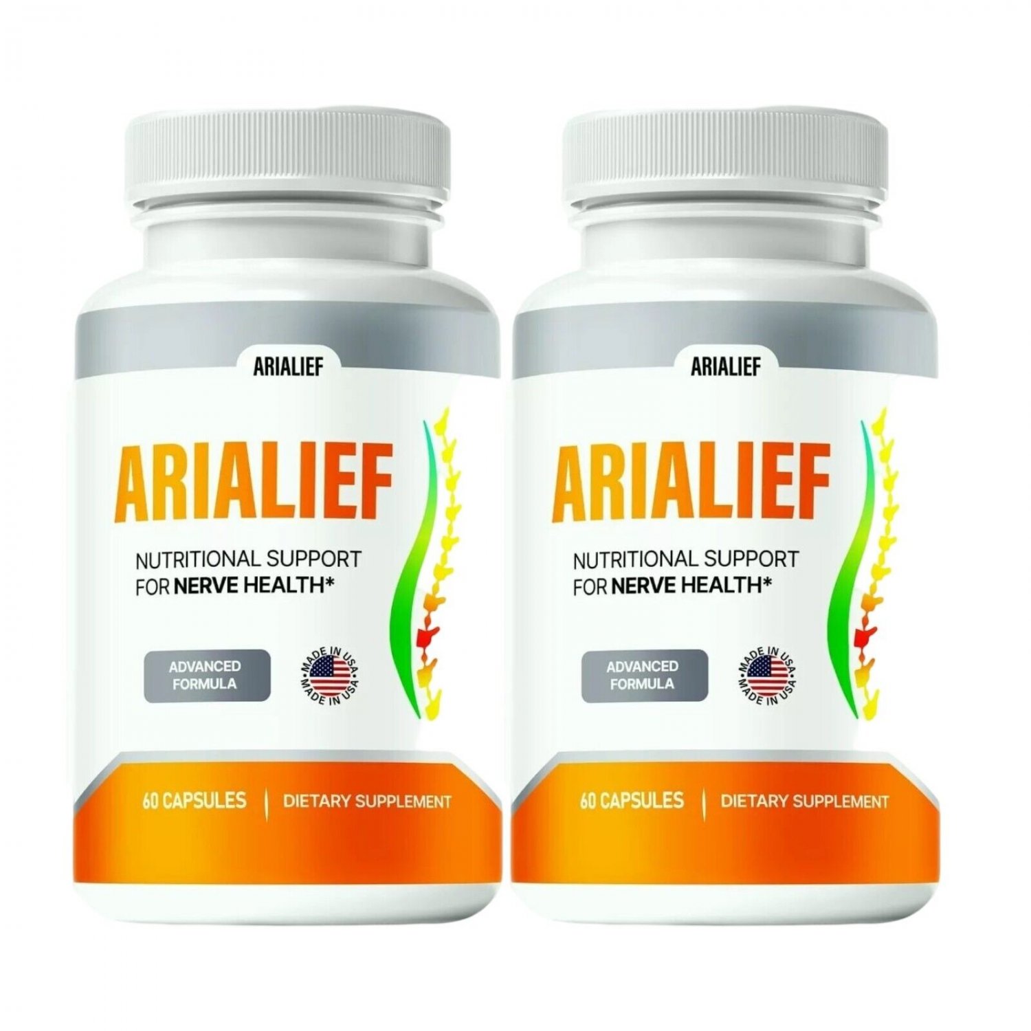 2 Pack Arialief Sciatic Relief Capsules Aria Lief Capsules - 120 Capsules