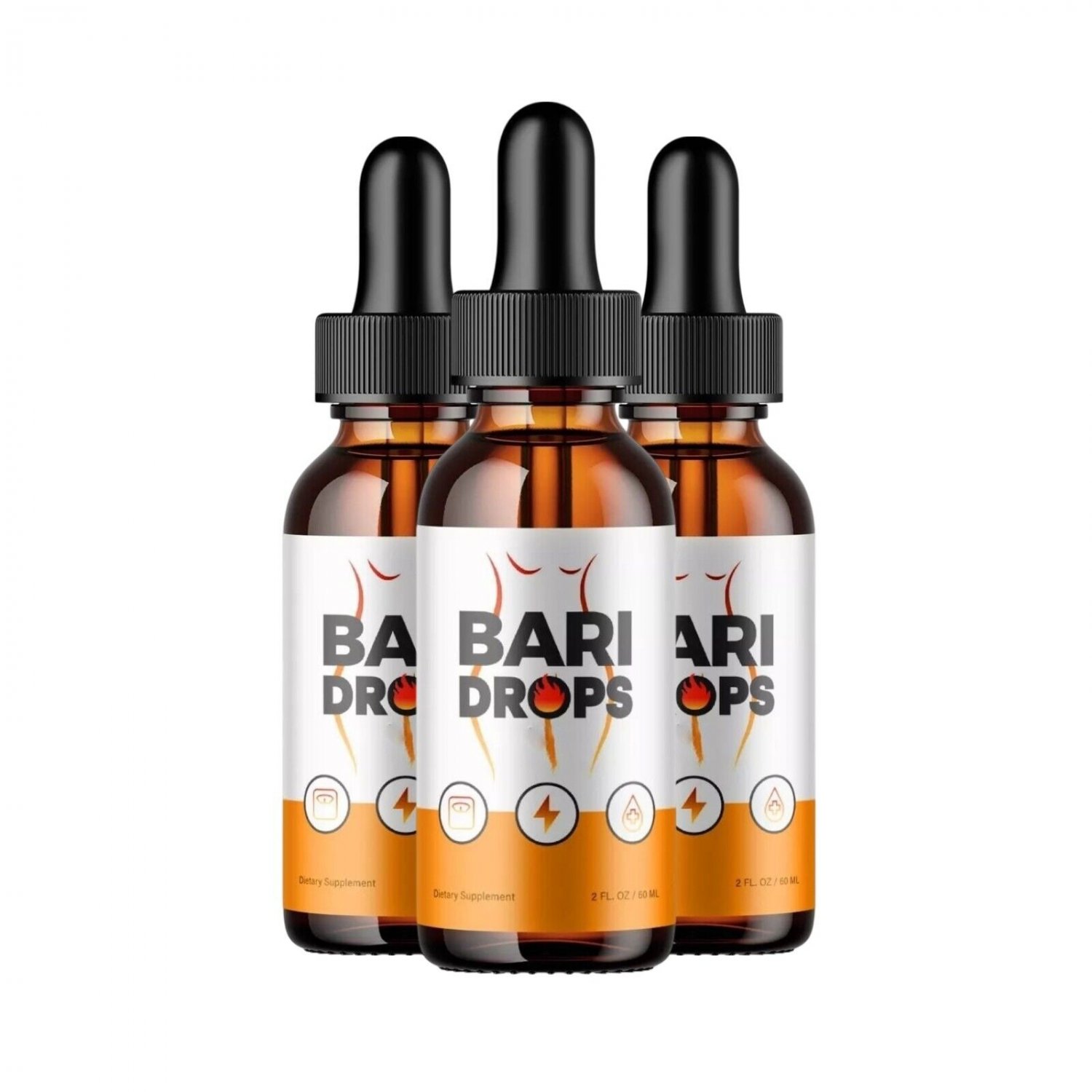 3 Pack Bari Drops - Natural Wellness Support Supplement Max Strength Formula