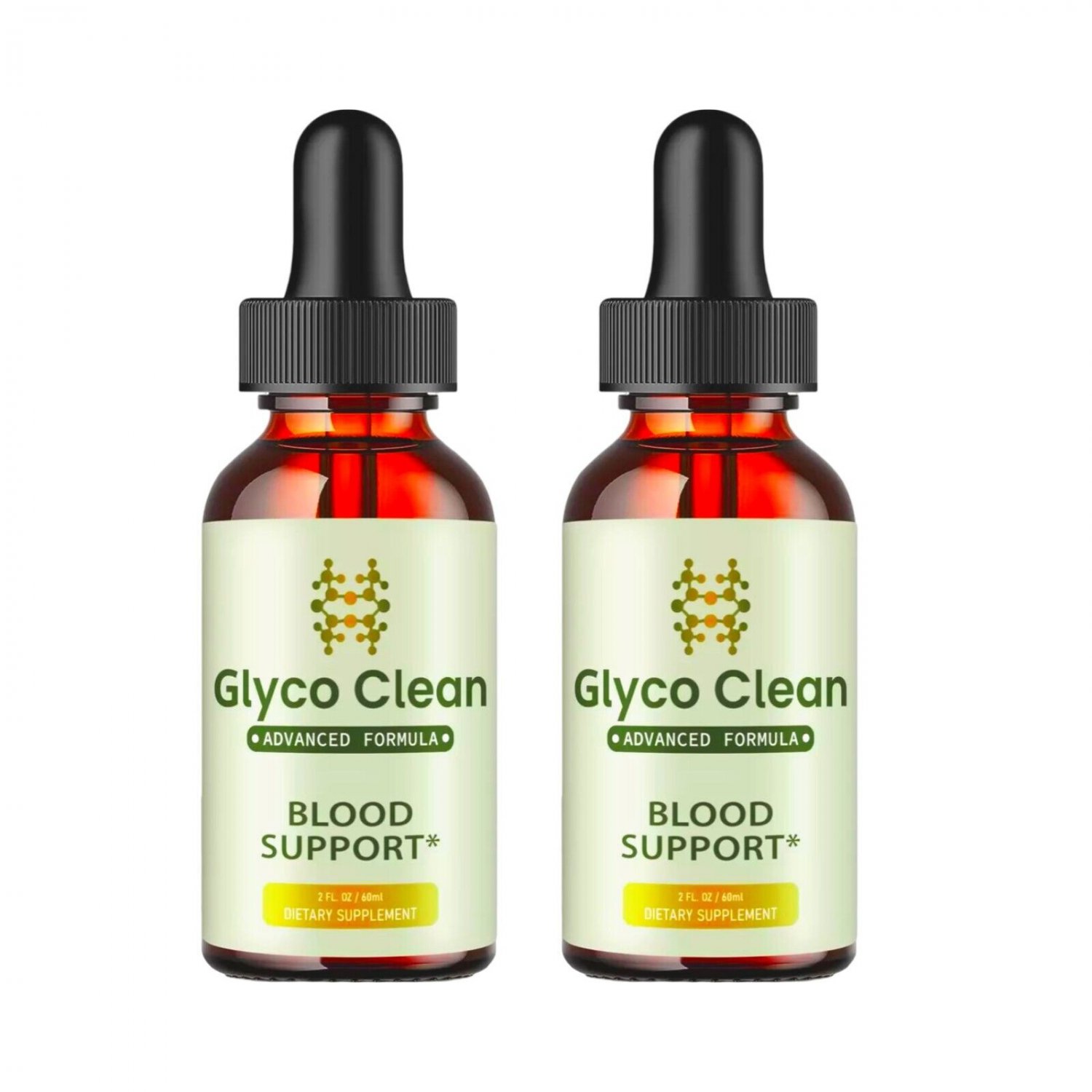 2 Pack GlycoClean Drops - Glyco Clean Blood Drops for Healthy Blood Supplement