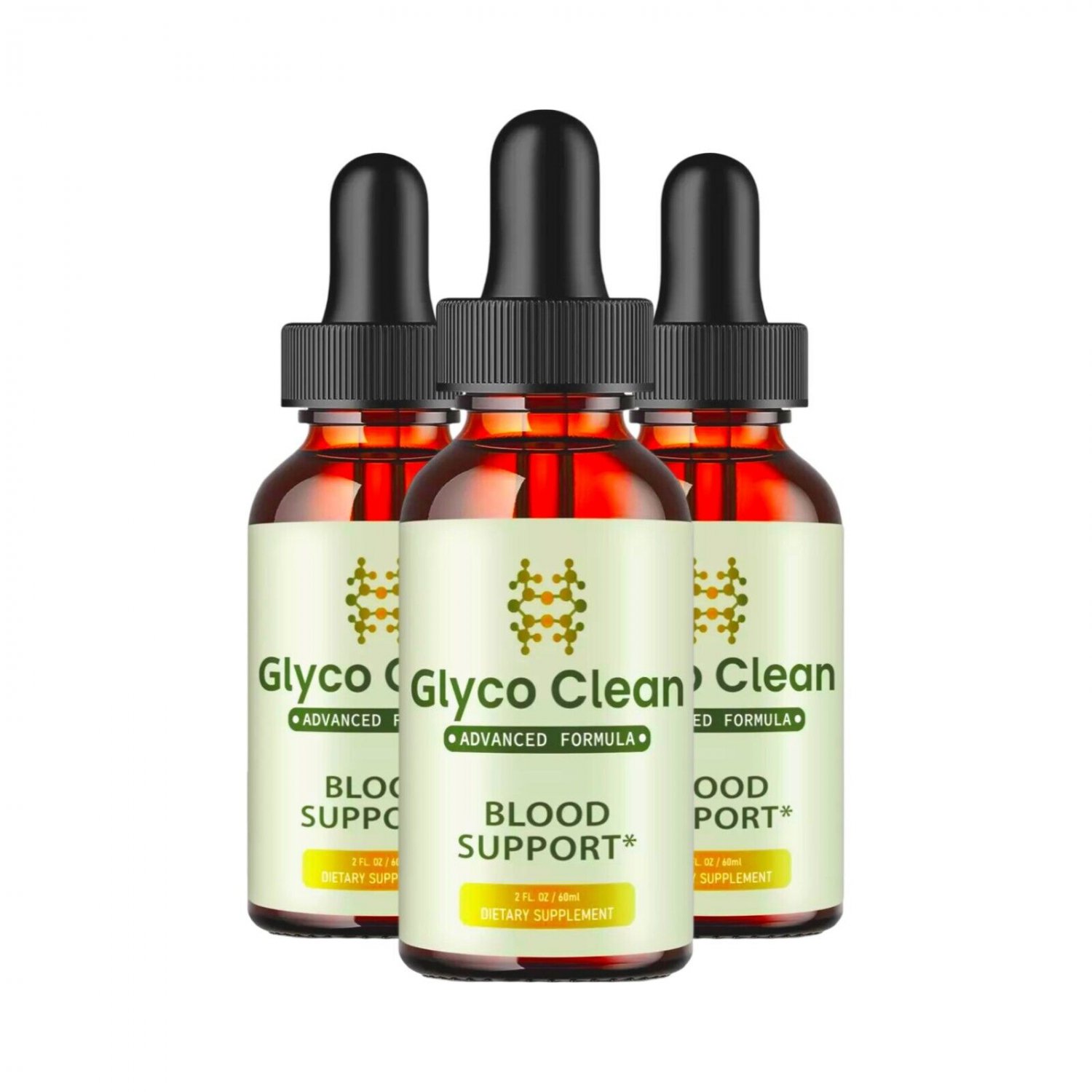 3 Pack GlycoClean Drops - Glyco Clean Blood Drops for Healthy Blood Supplement