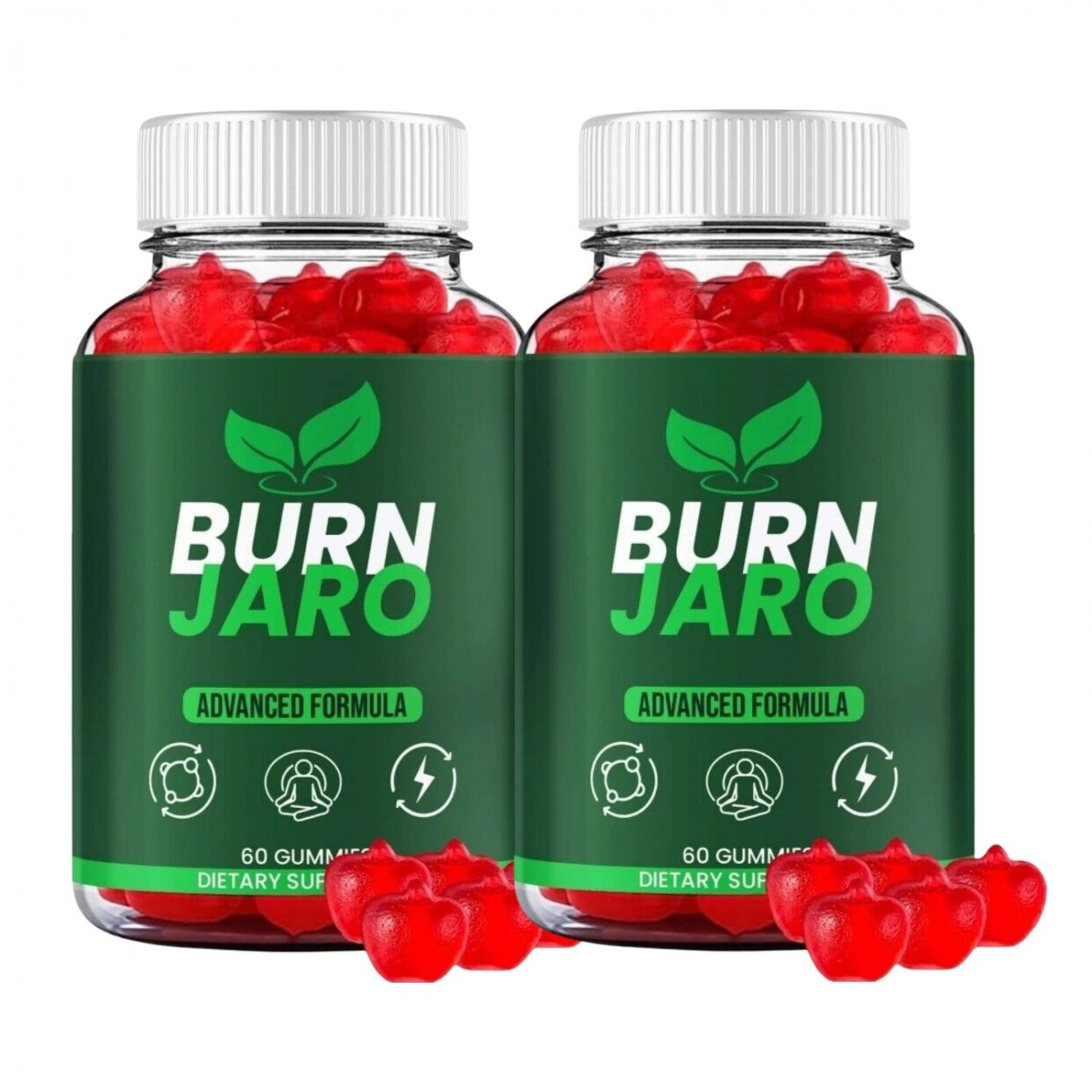 2 Pack Burn Jaro Keto Gummies - BurnJaro ACV Weight Loss - 120 Gummies