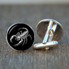 Emperor Scorpion Cufflinks – Unique Insect Jewelry | Bold Gift for Men Wedding