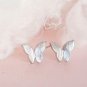Butterfly Stud Earrings Rose Gold Minimalist Jewelry Gift Studs Gift Girl Cute