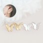 Butterfly Stud Earrings Rose Gold Minimalist Jewelry Gift Studs Gift Girl Cute