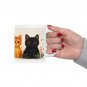 Cute Cats Print Cup  Ceramic Mug for Cat Lovers  Gift Idea 110z 15oz