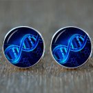 DNA Atoms Cufflinks, Science-Themed Cufflinks, Molecular Jewelry, Unique Wedding