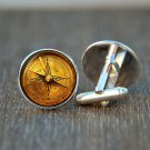 Compass Cufflinks Nautical Cufflinks Nautical Jewelry Sailor Cufflinks Vintage