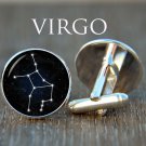 Virgo Zodiac Cufflinks – Custom Virgo Star Sign Jewelry | Elegant Wedding Gift