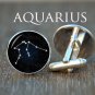 Aquarius Zodiac Cufflinks – Custom Aquarius Star Sign Jewelry  Wedding Gift
