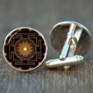 Mandala Cufflinks, Spiritual Jewelry, Geometric Wedding Cufflinks, Unique Grooms