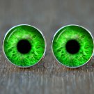 Dragon Eyes Green Cufflinks, Mystical Dragon Cufflinks, Fantasy-Themed Wedding