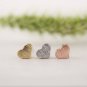 Tiny Heart Stud Earrings Rose Gold Stud Earring Minimalist Heart Earrings