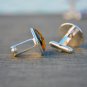 Deer Silhouette Cufflinks, Woodland Cufflinks, Nature-Inspired Cufflinks, Rustic