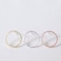 Tiny Open Cyrcle Stud Earrings  Gold Minimalist Jewelry Gift Studs
