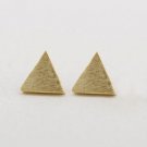 Tiny Triangle Stud Earrings Gold Minimalist Jewelry Gift Studs Gift Girl Cute