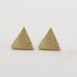 Tiny Triangle Stud Earrings Gold Minimalist Jewelry Gift Studs Gift Girl Cute