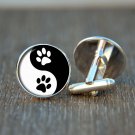 Ying Yang Paw Cufflinks Pet Jewelry Pet Cufflinks Pet Accessories Pet owners Gif