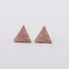 Tiny Triangle Stud Earrings Rose Gold Minimalist Jewelry Gift Studs Gift Girl