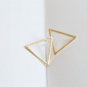 Triangle Stud Earrings Silver Minimalist Jewelry Gift Studs Geometric Gift Girl