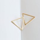 Triangle Stud Earrings Gold Minimalist Jewelry Gift Studs Geometric Gift Girl