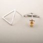 Triangle Stud Earrings Gold Minimalist Jewelry Gift Studs Geometric Gift Girl