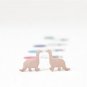 Dino Stud Earrings Gold Minimalist Jewelry Gift Studs Dinosaur Dainty Gift