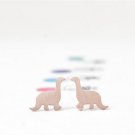 Dino Stud Earrings Rose Gold Minimalist Jewelry Gift Studs Dinosaur Dainty Gift