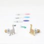 Dino Stud Earrings Rose Gold Minimalist Jewelry Gift Studs Dinosaur Dainty Gift