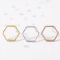 Hexagone Stud Earrings Silver Minimalism Hexagon Earring Geometric Stud Earrings