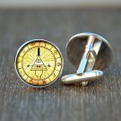 Gravity Falls cufflinks Wedding Cufflinks Mystery Cufflinks Bill Wedding
