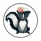 Woodland Skunk Envelope Seals Labels 48 Stickers 1.2" Round