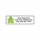 400 Personalized Cute Frog 1/2" x 1.75" Return Address Labels Stickers