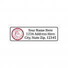 Personalized Merry Christmas Santa 1/2" x 1.75" Return Address Labels Stickers