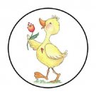 Goose Farm Animal Envelope Seals Labels 48 Stickers 1.2" Round