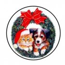Christmas Wreath 4 Envelope Seals Labels 48 Stickers 1.2" Round