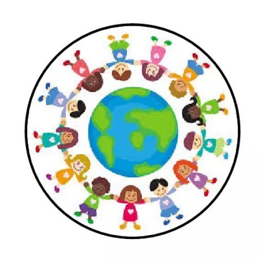 Children World Envelope Seals Labels 48 Stickers 1.2" Round