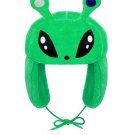 Y2K Cartoon Anime Green Alien Ushanka Hat Cute Y2K Warm Winter Hat