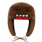 Japanese Y2K Cartoon Anime Brown Domo Kun Ushanka Hat Cute Y2K Warm Winter Hat
