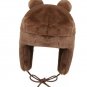 Y2K Cartoon Anime Kanye College Dropout Bear Ushanka Hat Cute Y2K Warm Winter Hat