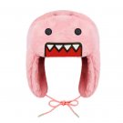 Y2K Cartoon Anime Pink Domo Kun Ushanka Hat Cute Y2K Warm Winter Hat