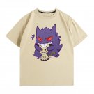 Streetwear Y2K Japanese Anime Pokemon Gengar Mimikyu Short Sleeve T-Shirt Men Women Tee
