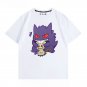 Streetwear Y2K Japanese Anime Pokemon Gengar Mimikyu Short Sleeve T-Shirt Men Women Tee