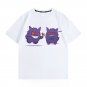 Streetwear Y2K Japanese Anime Pokemon Gengar Ghost Short Sleeve T-Shirt Men Women Tee