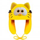 Exquisite Cartoon Anime Garfield Cat Yellow Ushanka Hat Cute Y2K Warm Winter Hat